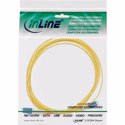 InLine 88656I câble de fibre optique 2 m 2x LC OS2 Jaune