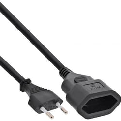 InLine 4043718113262 câble électrique Noir 2 m Prise d'alimentation type C CEE7/16