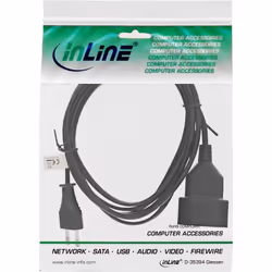 InLine 4043718113262 câble électrique Noir 2 m Prise d'alimentation type C CEE7/16