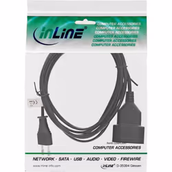 InLine 4043718113286 câble électrique Noir 5 m Prise d'alimentation type C CEE7/16