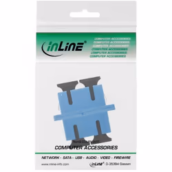 InLine 4043718114412 adaptateur de fibres optiques SC/SC 1 pièce(s) Bleu