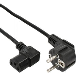 InLine 4043718114948 câble électrique Noir 1 m Coupleur C13 CEE7/7