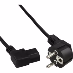 InLine 4043718114955, 0,5 m, Prise d'alimentation type F, Coupleur C13