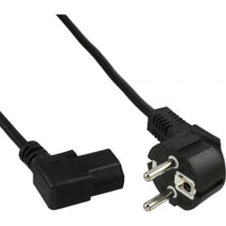 InLine 4043718114962 câble électrique Noir 1 m CEE7/7 IEC C13