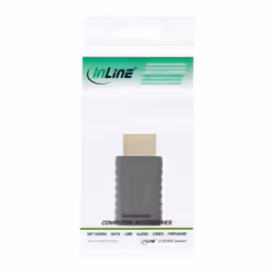 InLine 17691G changeur de genre de câble HDMI A male HDMI C Noir