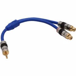 InLine 89941P, 2 x RCA, Mâle, 3,5mm, Femelle, 0,25 m, Bleu