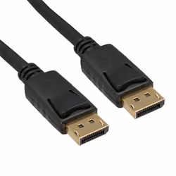 Câble DisplayPort - INLINE - 10m - Contacts dorés - Noir