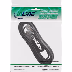 InLine 68813A câble de réseau Noir 3 m