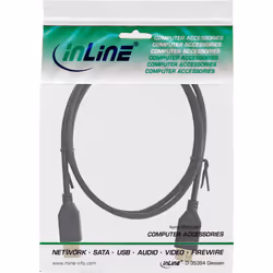 InLine 34618S câble USB 2 m USB A Noir
