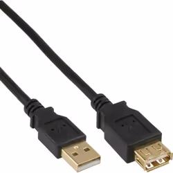 InLine 4043718125128, 5 m, USB A, USB A, USB 2.0, Noir