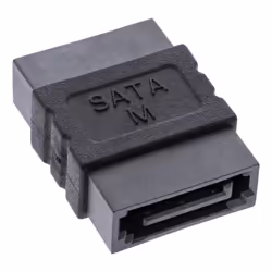 InLine 27700A, SATA female, SATA, Noir