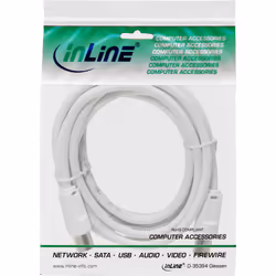 InLine 69407 câble coaxial 7 m Type F Blanc