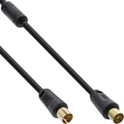 InLine 69402P câble coaxial 2 m Type F Noir