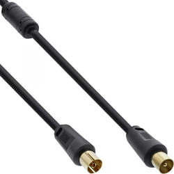 InLine 4043718129409 câble coaxial 5 m IEC Noir