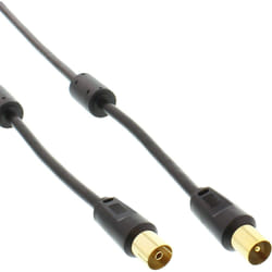 InLine 69407P câble coaxial 7 m Noir