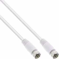 InLine 69301, 1 m, SAT, Type F, Type F, Blanc