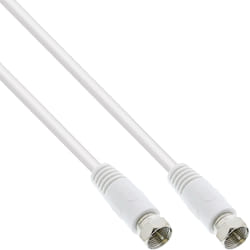 InLine 69301 câble coaxial SAT 1 m Type F Blanc