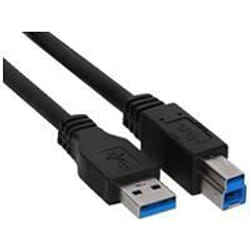 InLine 35310 câble USB 1 m USB A USB B Noir