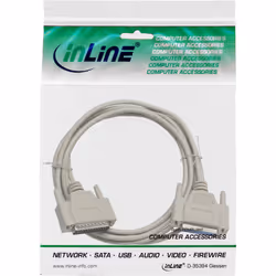 InLine 11430M câble Série Beige 30 m DB25M DB25F