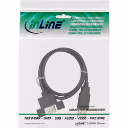 InLine 33440E câble USB 0,6 m Noir