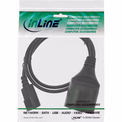InLine 16659A câble électrique Noir 1 m