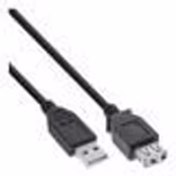 InLine 34650B, 0,5 m, Mâle/Femelle, 0,48 Gbit/s, Noir