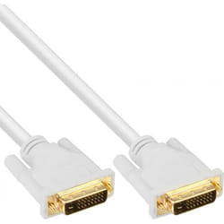 InLine 4043718143924 câble DVI 5 m DVI-D Blanc