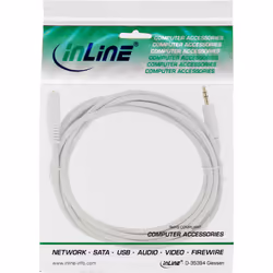 InLine 99935W câble audio 5 m 3,5mm Blanc