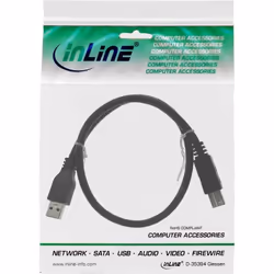 InLine 4043718153688 câble USB 1,5 m USB 3.2 Gen 1 (3.1 Gen 1) USB A USB B Noir