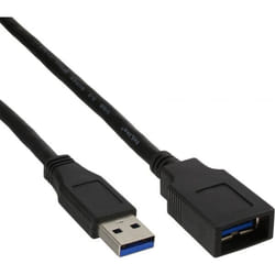 InLine 4043718153732 câble USB 2,5 m USB 3.2 Gen 1 (3.1 Gen 1) USB A Noir