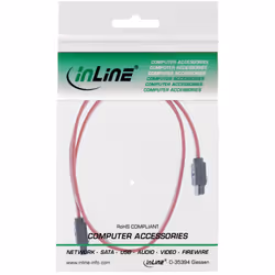InLine 27303 câble SATA 0,3 m Rouge