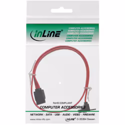 InLine 27307W câble SATA 0,75 m Rouge