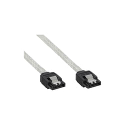 InLine 27303R câble SATA 0,3 m Transparent