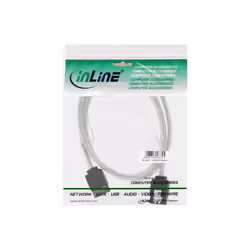 InLine 27303R câble SATA 0,3 m Transparent
