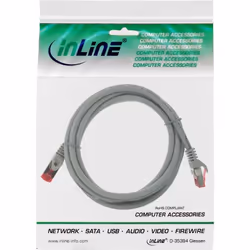 InLine 4043718154845 câble de réseau Gris 0,3 m Cat6 S/FTP (S-STP)