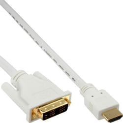 InLine 4043718157440 câble vidéo et adaptateur 3 m DVI HDMI Blanc