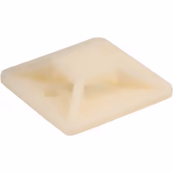 InLine® Befestigungssockel pour Kabelbinder 20x20mm selbstklebend natur 10 pièces