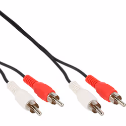 InLine 89931A, Mâle, 2 x RCA, Mâle, 15 m, Noir