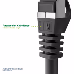 InLine 73633X câble de réseau Noir 0,3 m Cat6 S/FTP (S-STP)