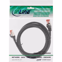 InLine 73633X câble de réseau Noir 0,3 m Cat6 S/FTP (S-STP)