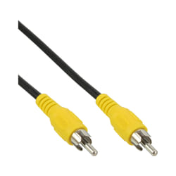InLine 89937B câble video composite 0,5 m RCA Noir