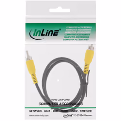 InLine 89937E câble video composite 7 m RCA Noir