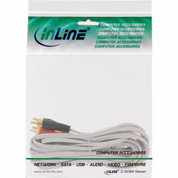 InLine 89933Y câble audio 10 m 2 x RCA Blanc