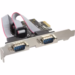 InLine 76619C, PCIe, Moschip MCS9922 CV, 0,25 Gbit/s, 250 Mbit/s, Avec fil, DOS, Microsoft Windows 7/Vista/XP/2000/Server 200 ...