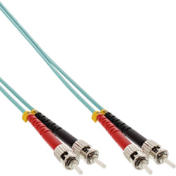 InLine 81501O câble de fibre optique 1 m OM3 Turquoise, Couleur aqua