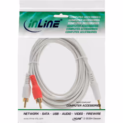 InLine 89929W câble audio 10 m 3,5mm Blanc