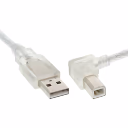 InLine 34521R, 3 m, USB A, USB B, Mâle/Mâle, 480 Mbit/s, Transparent