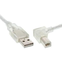 InLine 34521R câble USB 3 m USB A USB B Transparent