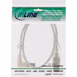 InLine 34517L câble USB 0,5 m USB A USB B Transparent