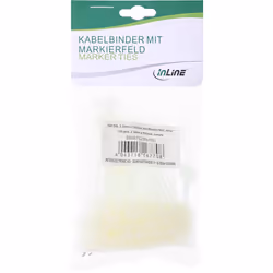 InLine 59967G serre-câbles Nylon Blanc 100 pièce(s)